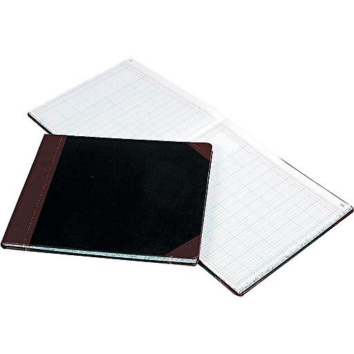 Boorum & Pease Columnar Book, 12 Column, Black Cover, 150 Pages, 12 7/8