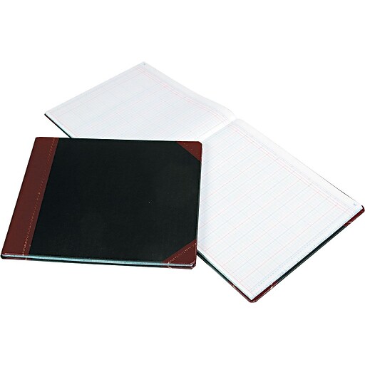 Boorum & Pease Columnar Book, 24 Column, Black Cover, 150 Pages, 12 7/8