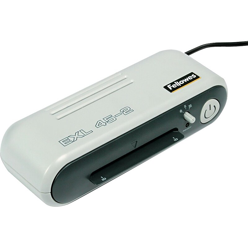 Fellowes EXL Cold Laminator, 4.5" Width, Platinum/Charcoal (5200401) image 1