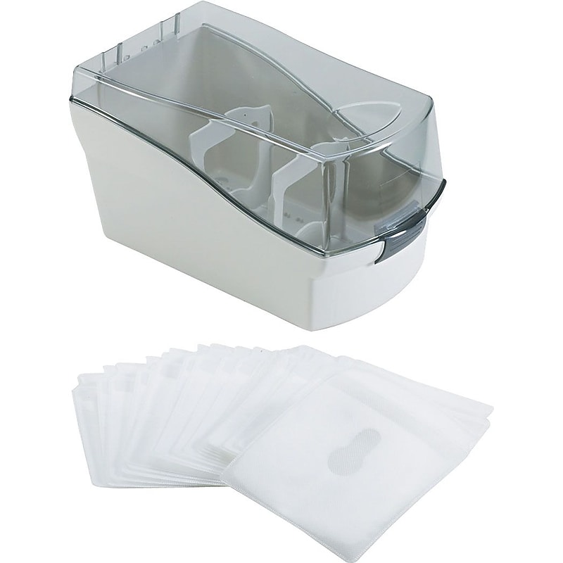 Fellowes 100 CD Sleeve File, Platinum image 1