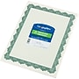 Parchment Paper Certificates, 8.5 x 11, Optima Green with White Border, 25/Pack (GEO39452)~#|#~s0162198_sc7
