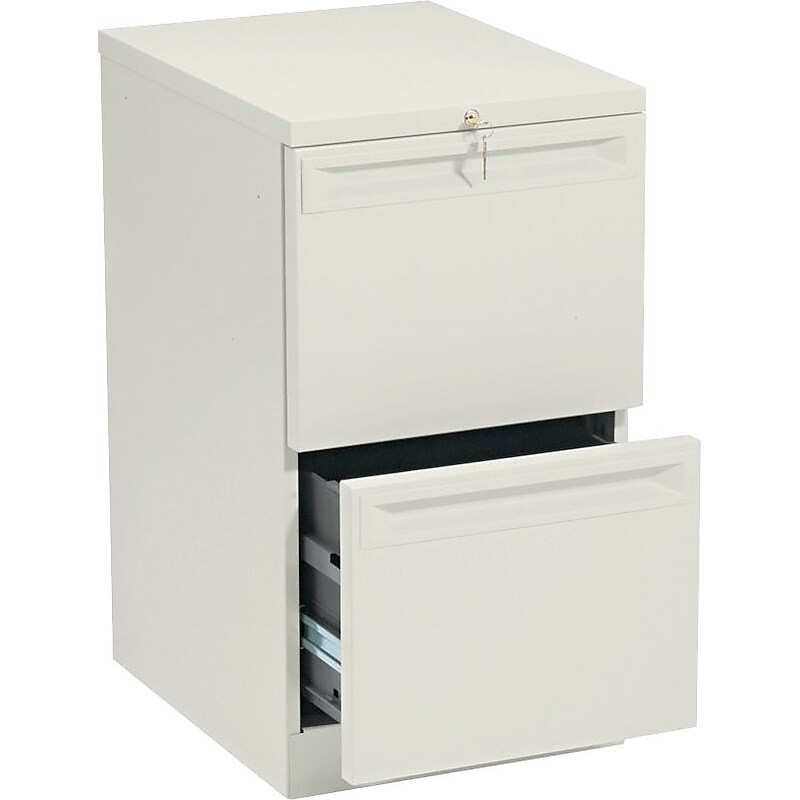 HON 38000 Series Flagship Mobile File/File Pedestal, 19-7/8"D, Putty image 1