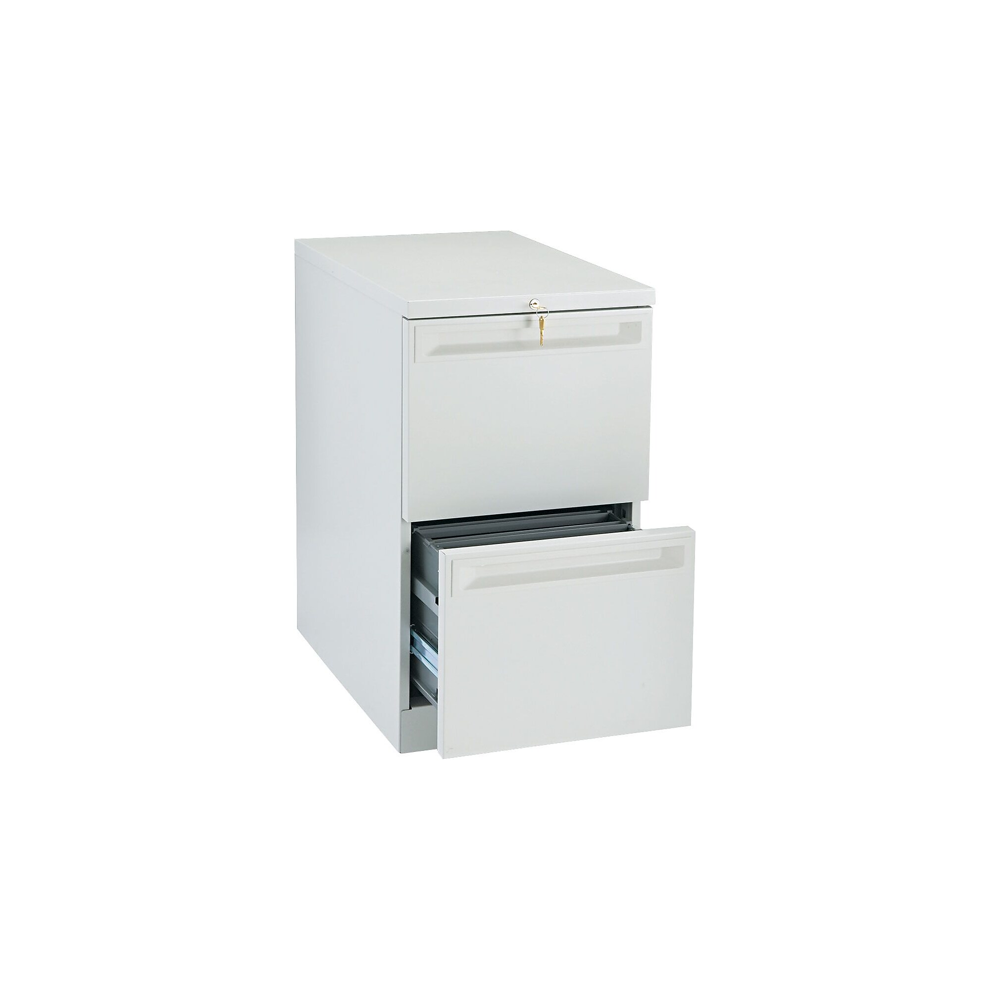 HON 38000 Series 2-Drawer Mobile Vertical File Cabinet, Letter Size, Lockable, 28″H x 15″W x 22.87″D, Light Gray (H18823KQ) Sansujyuku sansujyuku.com