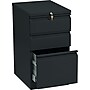 HON Brigade 3-Drawer Mobile Vertical File Cabinet, Letter Size, Lockable, 28"H x 15"W x 20"D, Black (H33720RP)~#|#~s0163345_sc7