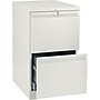 HON Brigade 2-Drawer Mobile Vertical File Cabinet, Letter Size, Lockable, 28"H x 15"W x 20"D, Putty (H33820RL)~#|#~s0163352_sc7