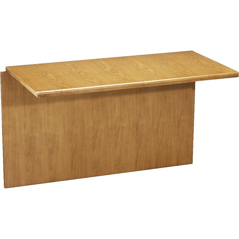 Hon 92000 Series Bridge for Single Pedestal Desk and Credenza, Medium Oak image 1