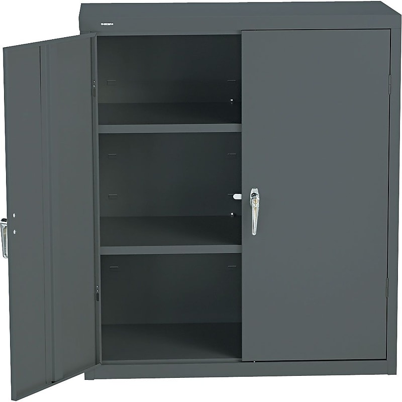 HON® Brigade® Steel Storage Cabinet, Assembled, 42Hx36Wx18D", Charcoal (HONSC1842S) image 1