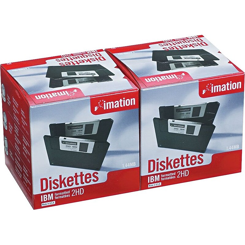 Imation 3.5" DS/HD IBM Formatted Diskettes, 50/Pack image 1