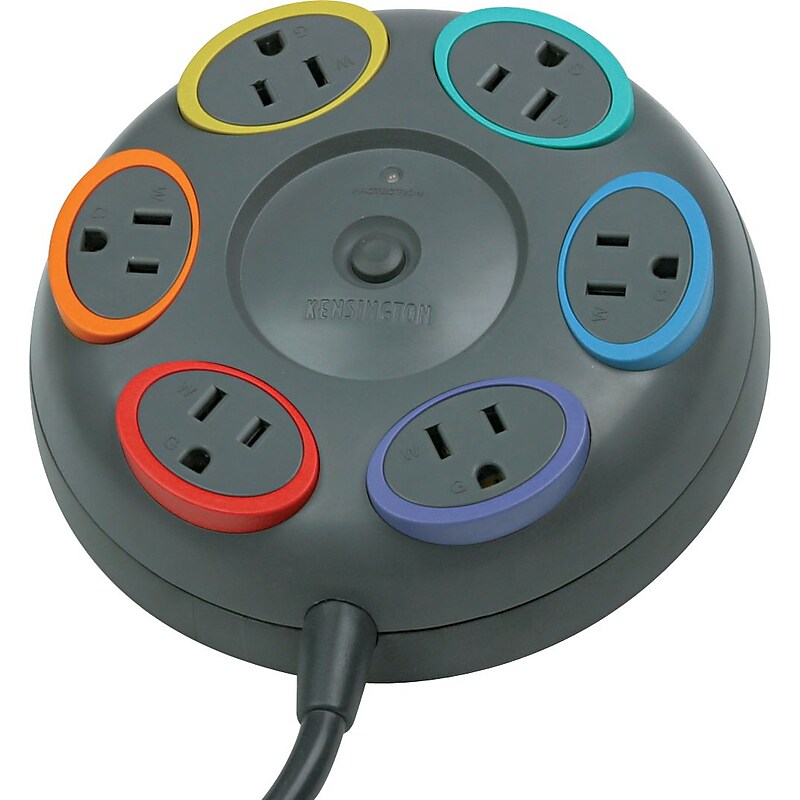 Kensington 6 Outlet Surge Protector, 17' Cord (62634) image 1
