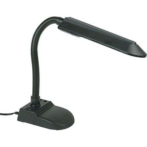Ledu Fluorescent Gooseneck Desk Lamp, Black at Staples