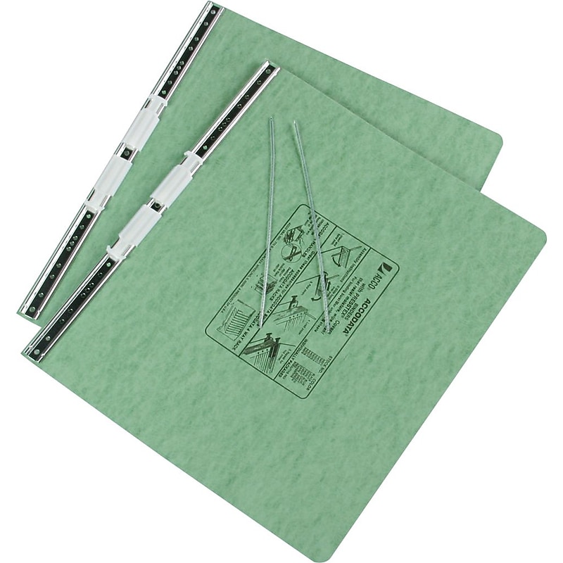 ACCO Presstex 6" Ringless Hanging Binder, Green (54075) image 1