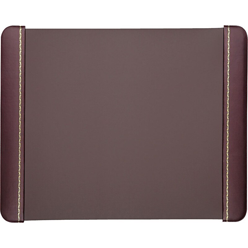 Artistic Refillable Leather Desk Pad with Side Rail, 24" x 19", Burgundy (AOP413347) image 1