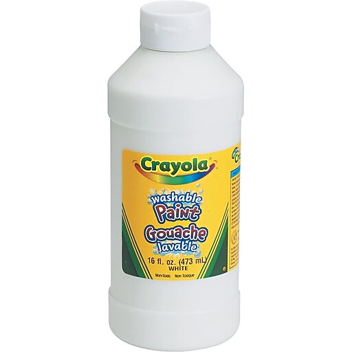 Crayola® Washable Paint, 16oz, White at Staples