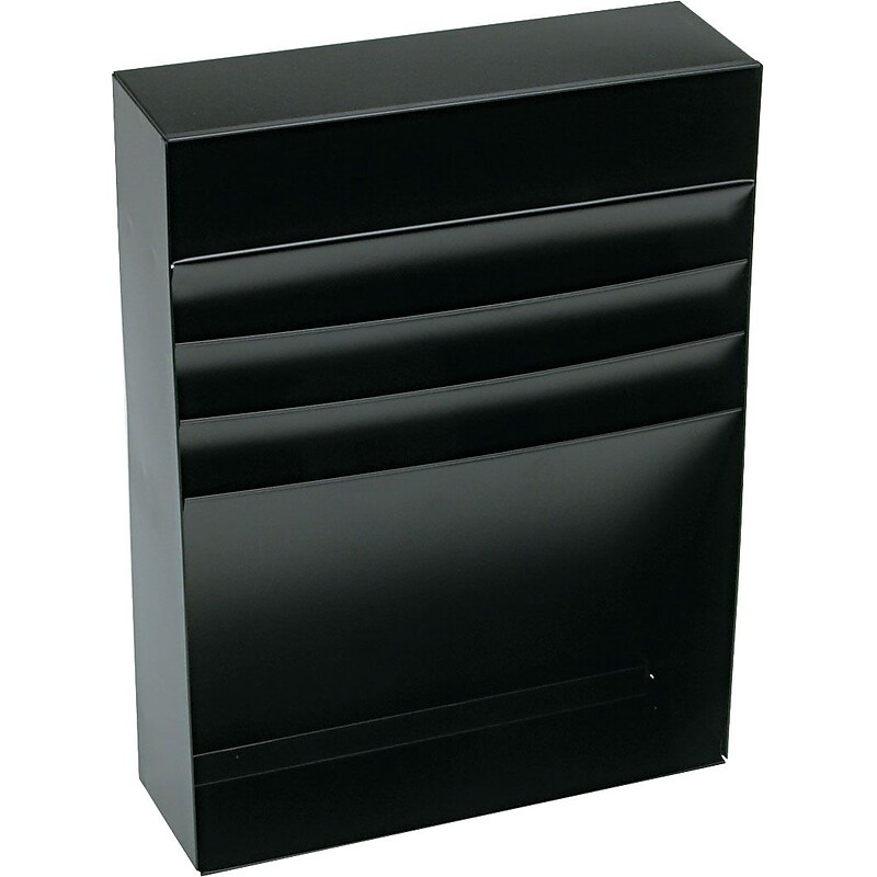 STEELMASTER® Stationery Drawer Organizer, 3 Compartments, Black (271R2S15BK) image 1