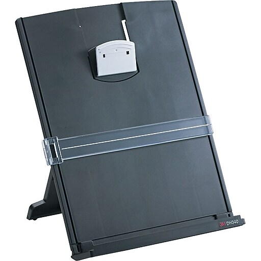 3M Desktop Document Holder, Black, 12"(H) x 9 3 / 8"(W) x 2"(D), 150