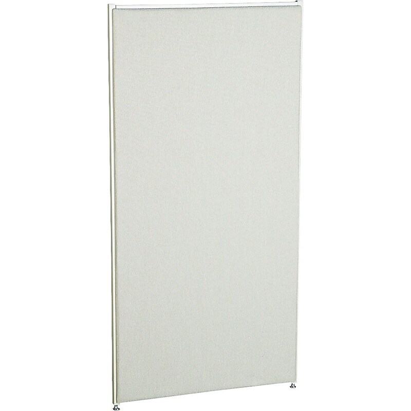 HON Verse Panel, 30"W x 60"H, Light Gray Finish, Gray Fabric (BSXP6030GYGY) image 1