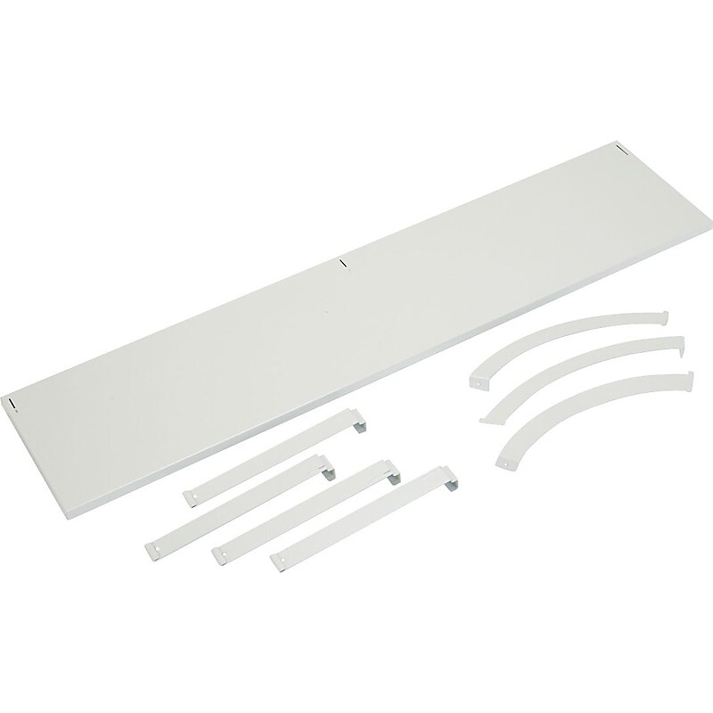 HON Verse Hanging Shelf,  14.5" x 60" x 14", Gray/Silver (BSXVSH60GYGY) image 1