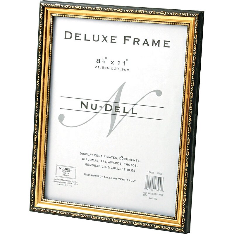 Deluxe Document Frame, Gold image 1