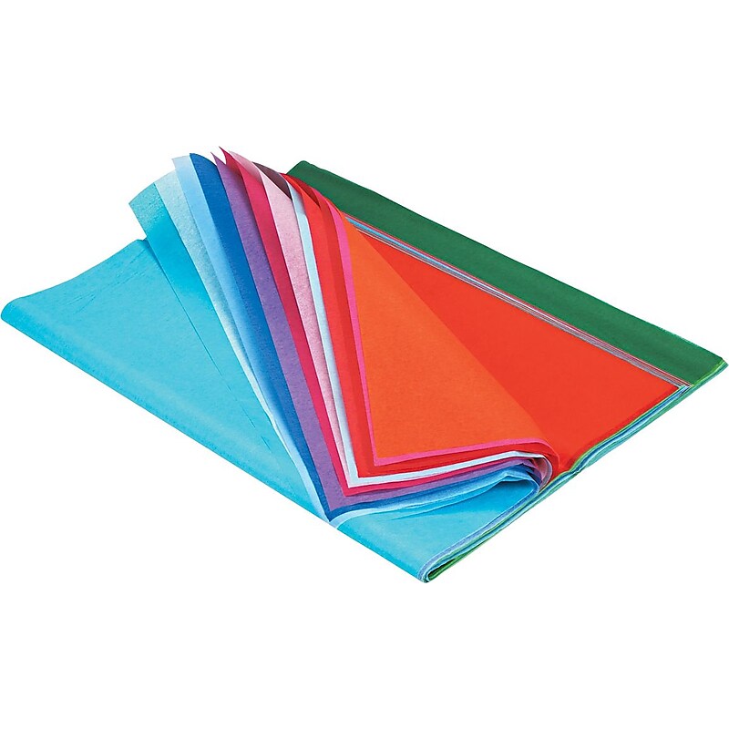 Spectra® Deluxe Bleeding Art Tissue™, 20x30", Assorted Colors, 100 Sheets image 1
