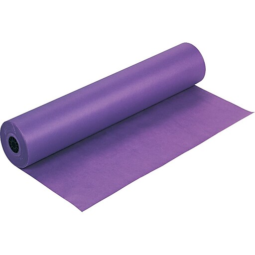 Pacon® Rainbow Kraft Paper Roll, 36"W x 1000'L, Purple Staples