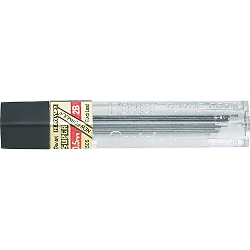 Pentel Super HiPolymer Lead Refill, 0.5mm, 12/Leads (C5052B) Staples