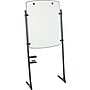 Quartet® Silhouette® Total Erase® Easel, Whiteboard/Flipchart, Black Frame, 75"H~#|#~s0170935_sc7