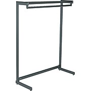 Quartet® One-Shelf Garment Rack, Freestanding, 48", Black