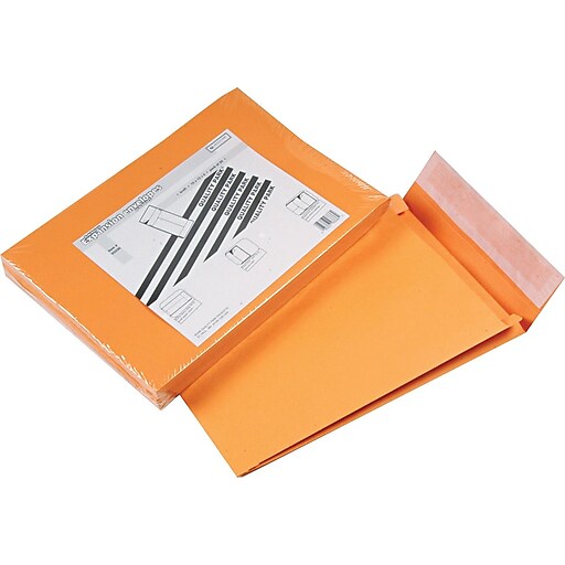 Quality Park RediStrip™ RediStrip™ OpenEnd Expansions Envelopes, 10" x 13" x 2", Brown, 25/Pk