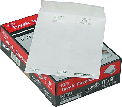Survivor R1520 Tyvek Mailer, 9 1/2 x 12 1/2, bianco