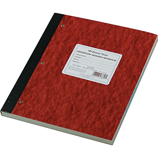 National® Brand Quad Ruled Computation & Lab Notebook, 91/4" x 11" Staples