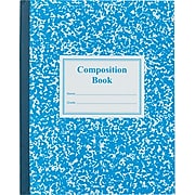 Roaring Spring Center Sewn Grade School Ruled Composition Book, 9 3/4" x 7 3/4", Blue Cover (ROA77921)
