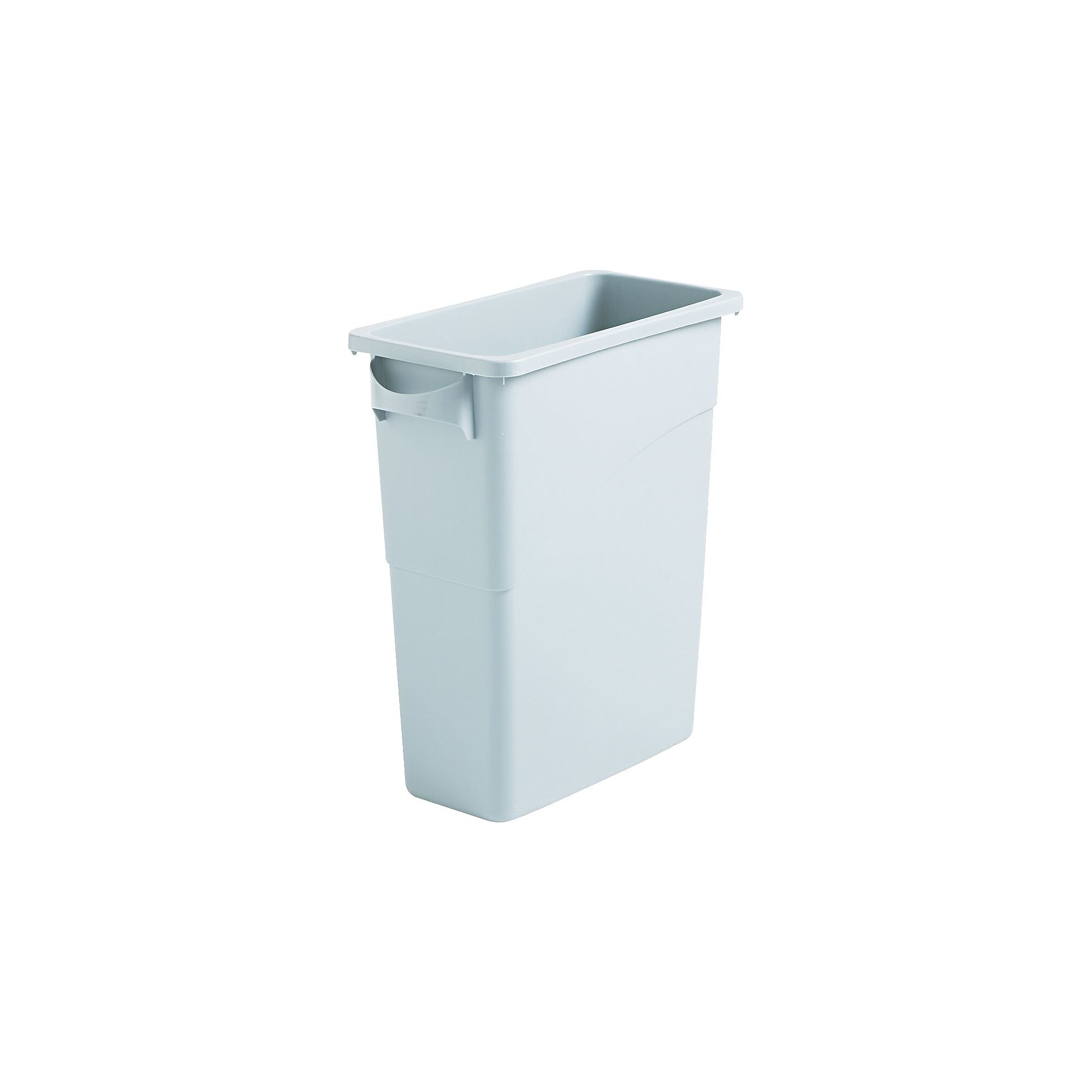 Rubbermaid Slim Jim with Venting Channels Rubber Trash Can no Lid, Gray, 15.85 gal. (1971258) Simolary simolary.com
