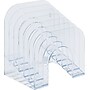 Rubbermaid Optimizers™ Jumbo Incline Sorter, 6 Compartments, Clear, 7 3/8"H x 9 3/8"W x 10 1/2"D~#|#~s0172636_sc7