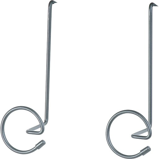 Safco Panelmate Cubicle Coat Hooks, Black, Each (4148CH) Staples