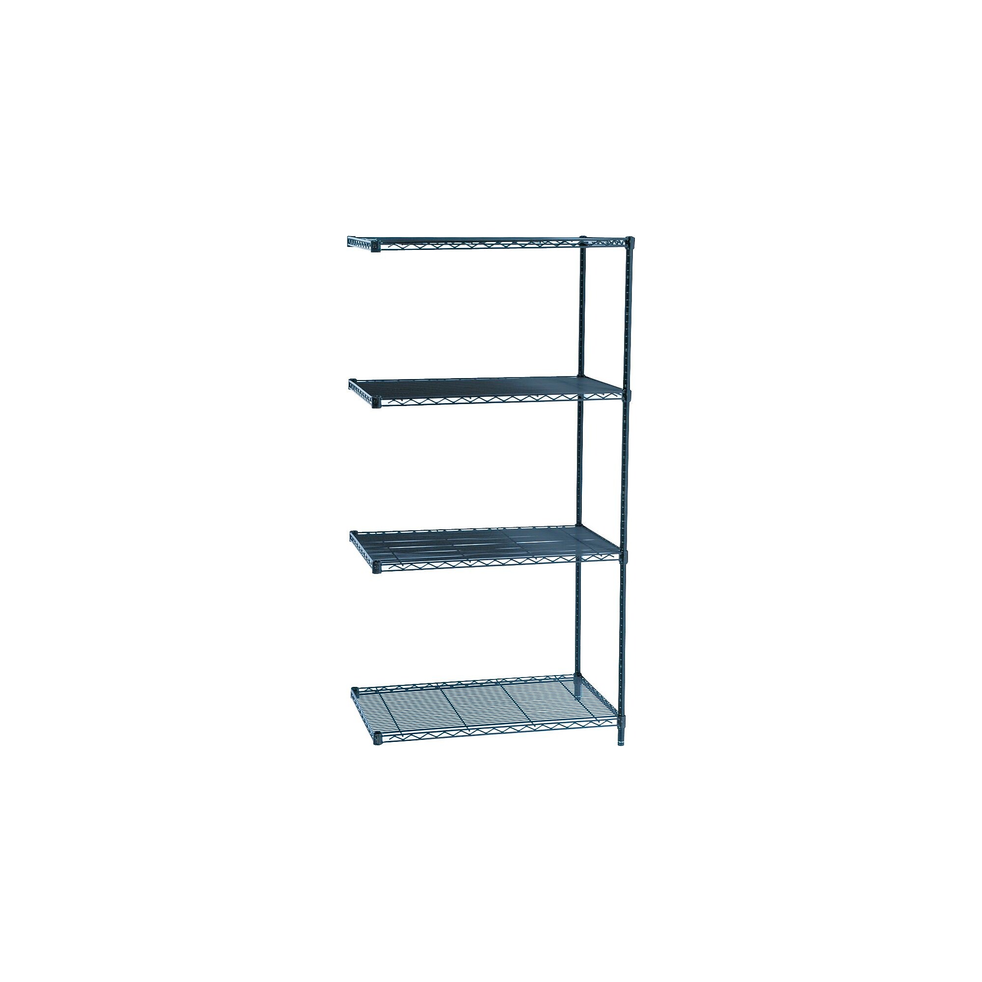 Safco Industrial 4-Shelf Wire Unit, 36″, Black (5289BL) Sansujyuku sansujyuku.com