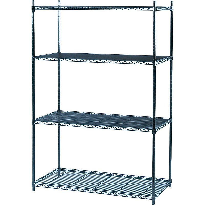 Safco® Industrial Wire Shelving, Starter Kit, 48Wx24"D image 1