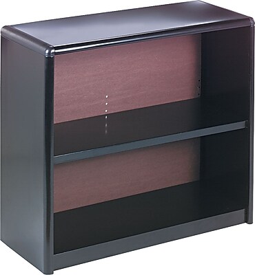 Safco ValueMate Economy 28″H 2-Shelf Steel Bookcase, Black (7170BL) Simolary simolary.com