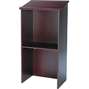 Safco® Stand-Up Lectern, Mahogany, 46"H x 23"W x 15 3/4"D