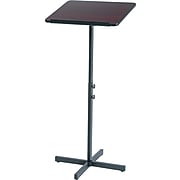 Safco® Adjustable Speaker Stands, Mahogany (8921MH)