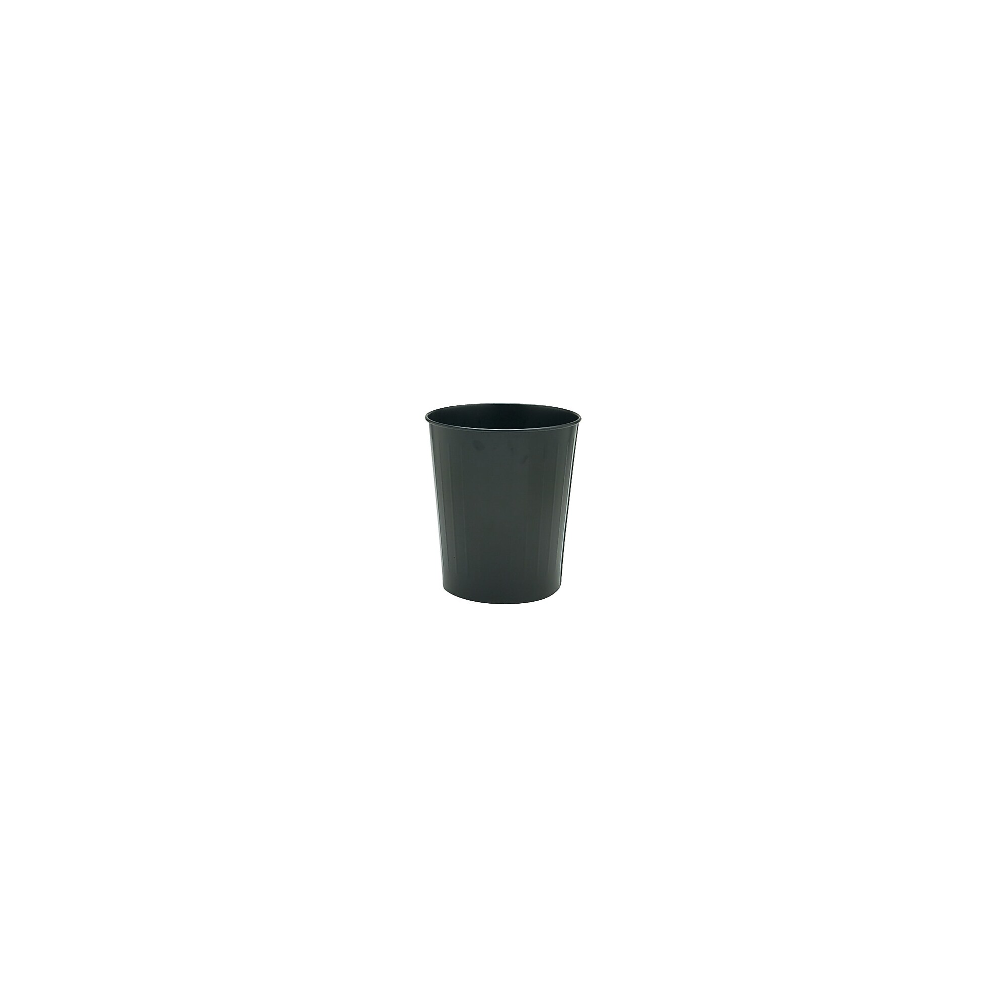 Safco Steel Trash Can, 6 Gallon, Black (9604BL) Simolary simolary.com