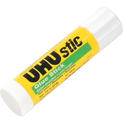 Saunders UHU Glue Stick, Clear, 0.74 oz. at Staples