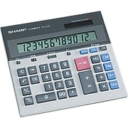 Sharp QS-2130 12 Digit Commercial Desktop Calculator, Gray
