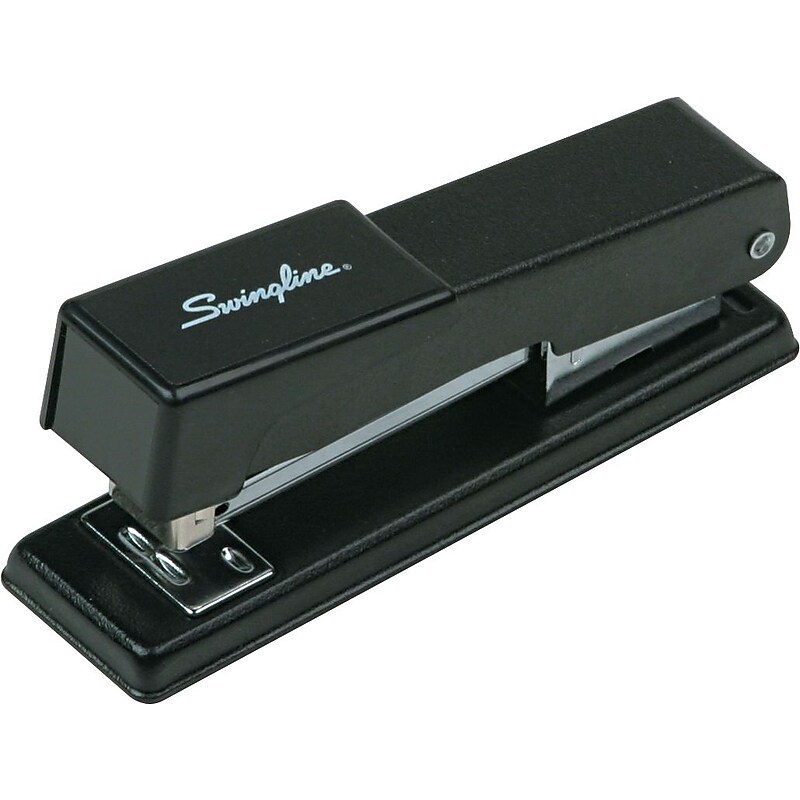 Swingline Compact Desk Stapler with 1,000 Staples Included, 20 Sheet Capacity, Black, (78911) image 1