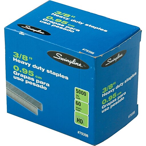 Swingline® Heavy Duty Staples 3/8" 5,000/box (SWI79398) at Staples