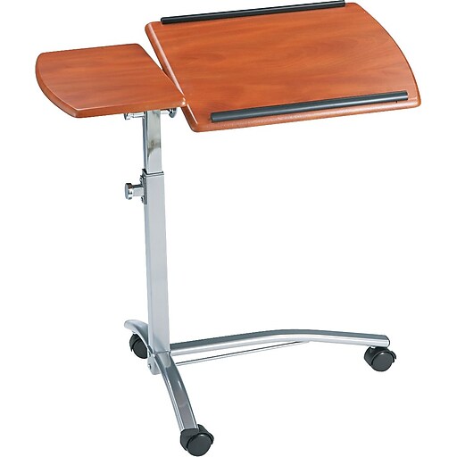 Safco® Mobile Caddy with Lockable Wheels, Medium Cherry