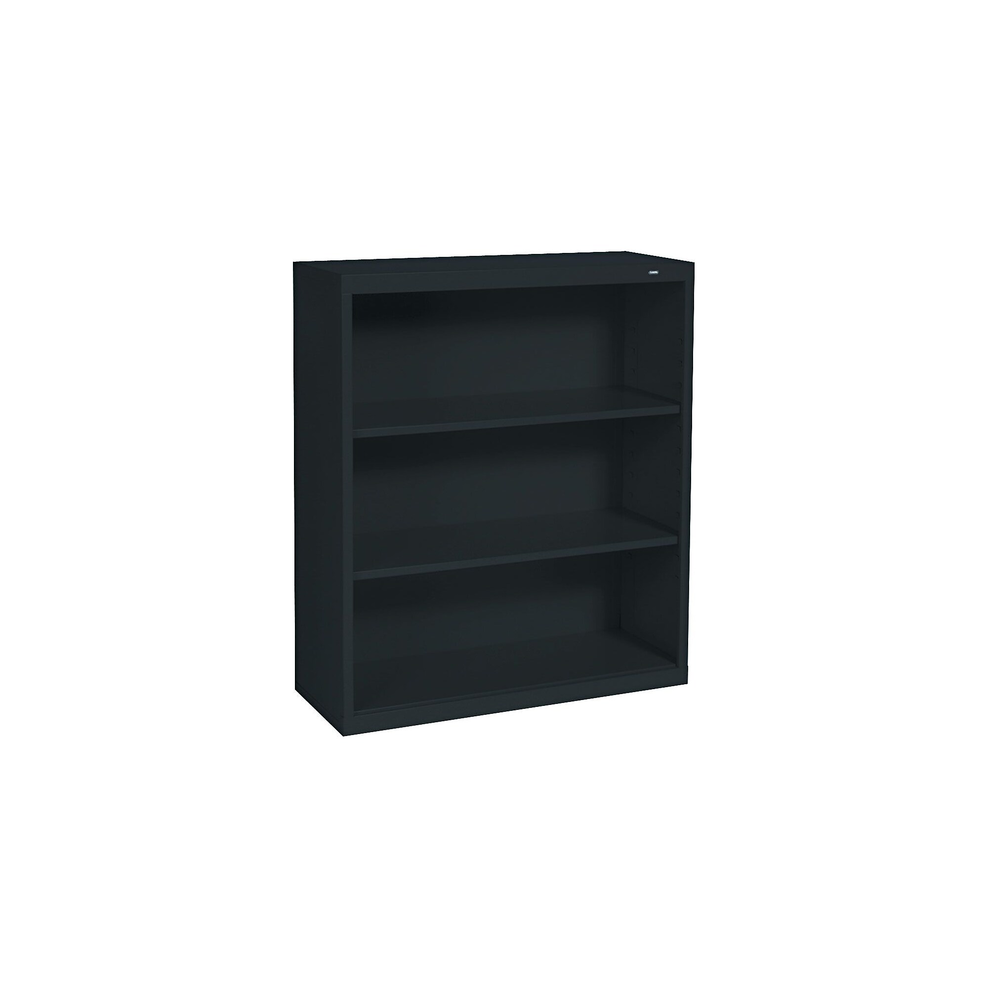 Tennsco Metal 3-Shelf Bookcase, 40″ x 34.5″ x 13.5″, Black (B42BK) Simolary simolary.com