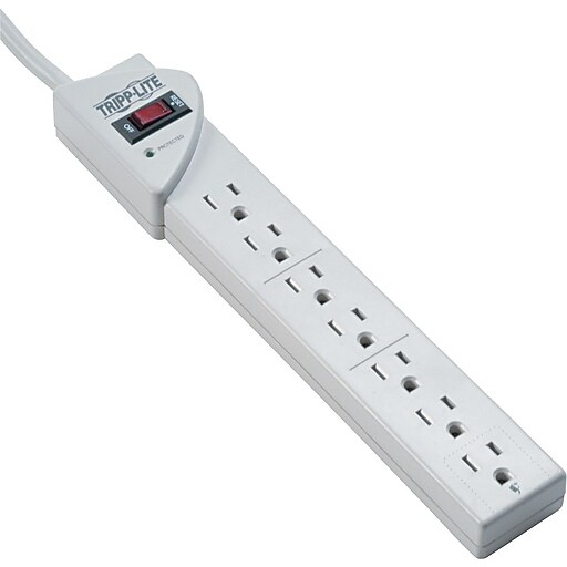 Tripp Lite 7 Outlet Surge Protector, 6' Cord, 1080 Joules (STRIKER