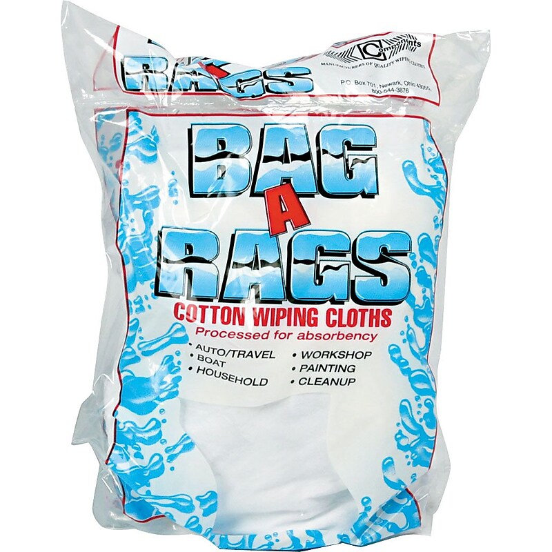 UNITED FACILITY SUPPLY Cotton Cleaning Cloths, White, 1 lbs. (ufsn250cw01) image 1