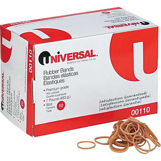 Rubber Bands, Size 10, 1 lb., 11/4" x 1/16", Advantage at Staples