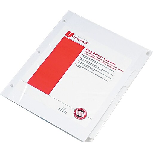 WriteOn/Erasable Tab Indexes, White with 5 White Tabs Staples